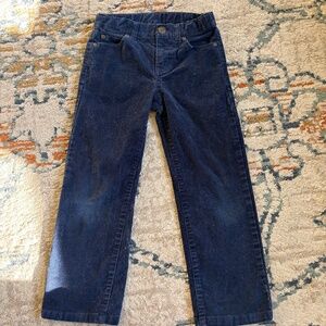 Janie & Jack Navy Corduroy Pants | Size 5 | Adjustable Waist